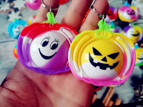 Bulk 30 Packs Pumpkin Push Fidget Bubble Mini Pop Fidget for Teens and Kids,Small Birthday Halloween Party Favors Supplies and Classroom Student Prizes Gifts in Saudi Arabia