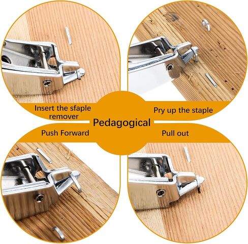 4 Pack Staple Remover Heavy Duty Upholstery Staple Puller Tool with Ergonomic Handle for Furniture, Carpet, Carton, Floor in Saudi Arabia