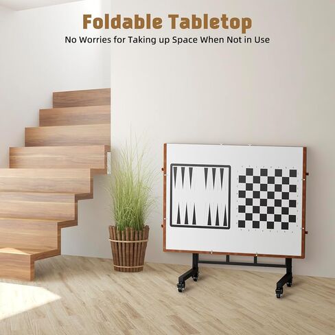 Puzzle Table with Drawers, 1500 Piece Jigsaw Puzzle Board with Wood Cover and Shelf, Tiltable and 14 Level Height Adjustable, Foldable Puzzle Table with Wheels for Adults Puzzle Enthusiasts in Saudi Arabia