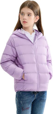 maoo garden Girls Super Lightweight Down Jacket Big Kids Fall Early Winter Water-Resistant Packable Coat in Saudi Arabia