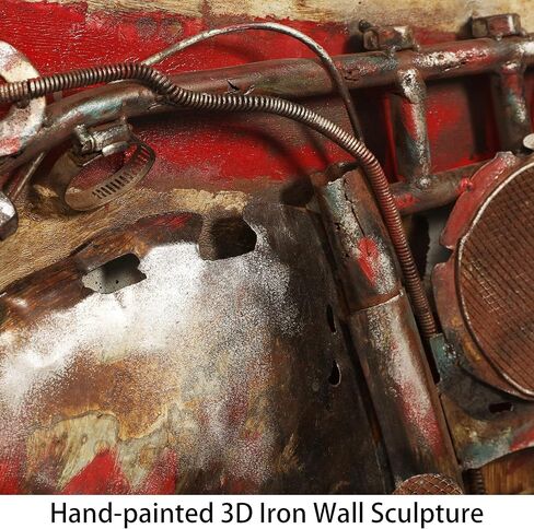 Empire Art Direct Motorcycle 1 Mixed Media Iron Hand Painted Dimensional Wall Art Ready to Hang, 40" x 40" x 3.1" in Saudi Arabia
