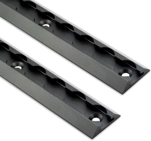 VanEssential 24" Venture Track T-6 Aluminium L-Track Black Anodized (Floor Angled Profile) - 2 Pack in Kuwait