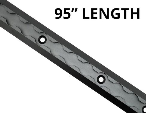 VanEssential 24" Venture Track T-6 Aluminium L-Track Black Anodized (Floor Angled Profile) - 2 Pack in Kuwait