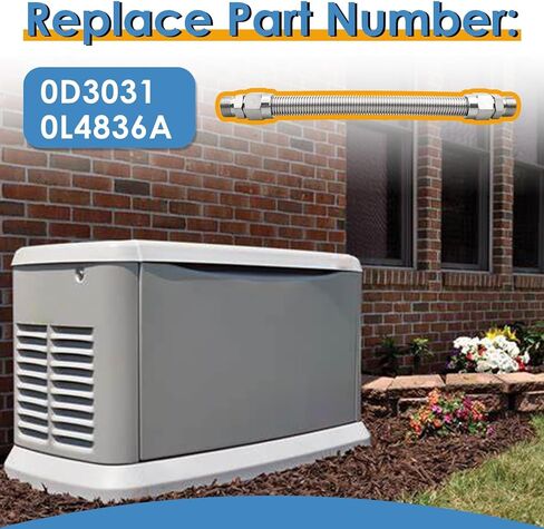 0L4836A خط الوقود المرن 3/4"، بدون PVC، استبدل OE # 0D3031، خراطيم مرنة لإمداد الوقود من الفولاذ المقاوم للصدأ in Kuwait