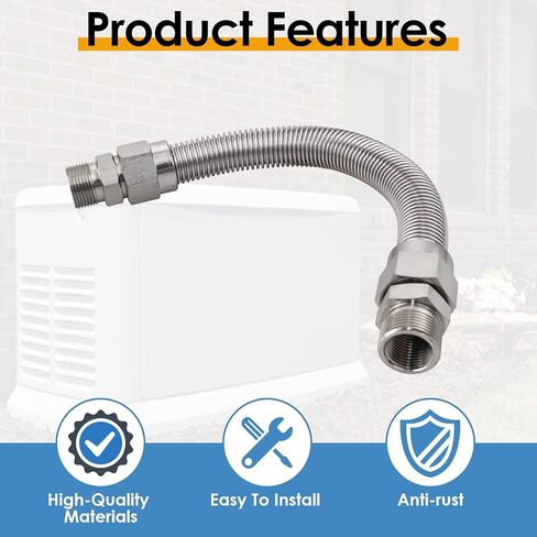 0L4836A خط الوقود المرن 3/4"، بدون PVC، استبدل OE # 0D3031، خراطيم مرنة لإمداد الوقود من الفولاذ المقاوم للصدأ in Kuwait