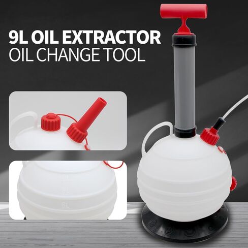 Vacuum Oil Extractor Pump Fluid Extractor Manual Oil Change Pump Extractor for Margine Engines,Automotive,Gas Mowers,Tractors,Coolant (6L) in Saudi Arabia