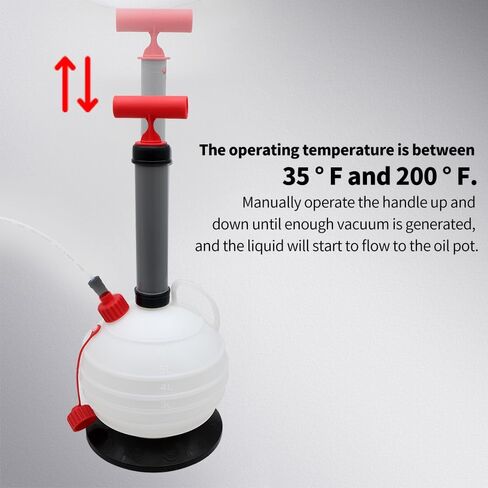 Vacuum Oil Extractor Pump Fluid Extractor Manual Oil Change Pump Extractor for Margine Engines,Automotive,Gas Mowers,Tractors,Coolant (6L) in Saudi Arabia