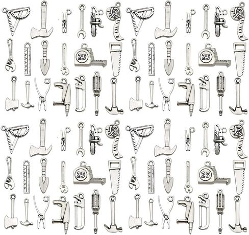 WOCRAFT 120pcs Antique Silver Cross Charms for Jewelry Making Alloy Cross Charms for DIY Crafts (SN024) in Saudi Arabia