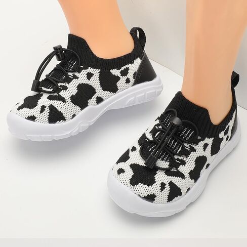 Scurtain Toddler Shoes Boys Girls Tennis Shoes Kids Barefoot Shoes Slip on Sneakers Breathable Walking Running Shoes in Saudi Arabia