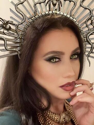 JeVenis Medusa Headband Medusa Headdress Medusa Crown Of Snakes Corona De Medusa Womens Medusa Costume Birthday Photoshoot Props in Saudi Arabia