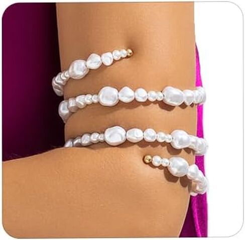 Aimimier Boho أساور متعددة الخرز للنساء لحفلات الزفاف الملونة الربيعية مجوهرات الشاطئ طافوا 20 ثانية ملحقات أزياء الحفلات in Saudi Arabia