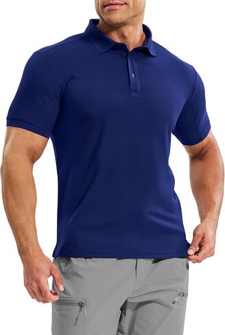 Haimont Mens Polo Shirts Dry Fit Performance Collared Shirts Short Sleeve Casual Moisture Wicking Shirts in Saudi Arabia