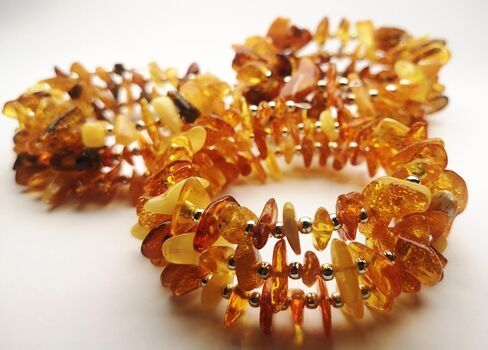Amber Wire Snake, Adult Bracelet, Handmade Polished Baltic Amber Jewelry, 6.3" - 7" wrist size in Saudi Arabia