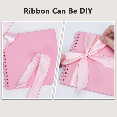 ألبوم صور سجل القصاصات Vienrose، كتاب الذاكرة، ألبوم الزفاف، سجل القصاصات DIY، 8.07 × 8.07 بوصة، 40 صفحة، غطاء ورق كرافت صلب مع 3 ملصقات زوايا، مثالي لمجلات السفر، سجلات الأطفال باللون الوردي in Saudi Arabia