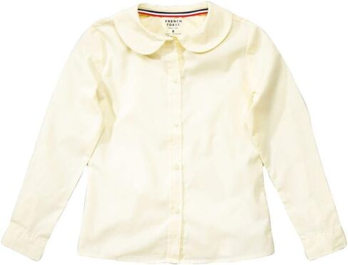 French Toast Girls' Long Sleeve Peter Pan Blouse in Kuwait