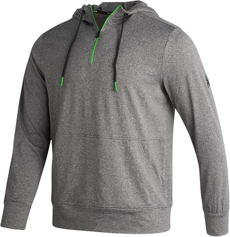 Spyder Men's Pullover Hoodie - Quarter Zip Comfort Fit Hoodie Sweatshirt with Reflective Trim - Active Hoodie for Men (S-XL) in Saudi Arabia
