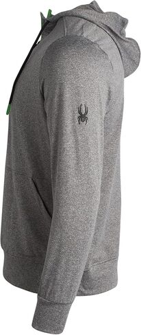Spyder Men's Pullover Hoodie - Quarter Zip Comfort Fit Hoodie Sweatshirt with Reflective Trim - Active Hoodie for Men (S-XL) in Saudi Arabia