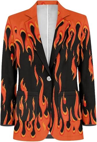 Men's Casual Sport Coat Lightweight One Button Suit Long Sleeve Jackets Novelty Blazer for Wedding Prom Dinner in Kuwait