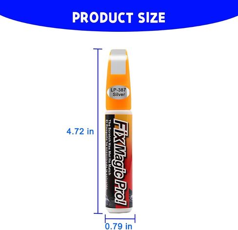 Touch Up Paint for Car, Two-in-One Vehicle Fill Paint Pen, 0.4 oz Quick and Easy Auto Minor Scratch Remover, Effective Car Repairng Gloss Accessories, Universal for SUV, Truck, RV（Black） in Saudi Arabia