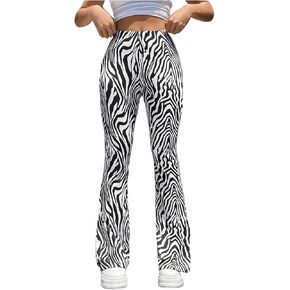 MakeMeChic Women's Leopard Pants Cheetah Print Pants Leggings Y2k High Waisted Bell Bottom in Kuwait