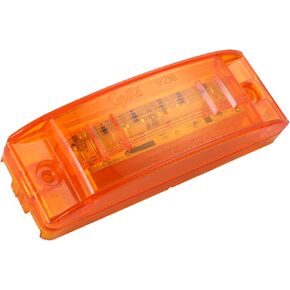 Grote 49393 Supernova Sealed Turtleback II LED Clearance Marker Light with Optic Lens (Hardwire) - Amber