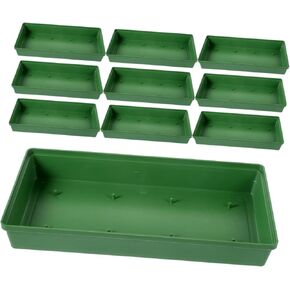 10pcs Flower Mud Fixing Plate Foam Tray Floral Flower Foam Tray Flower Mud Holder Foam Trays for Flower Arrangements Landscape Tray Floral Mud Tray Decorate Plastic Rectangle