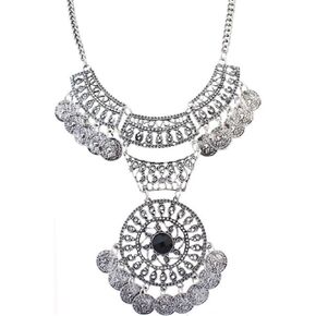 Boho Collar Choker Tassel Ethnic Gypsy Chunky Necklace for Women