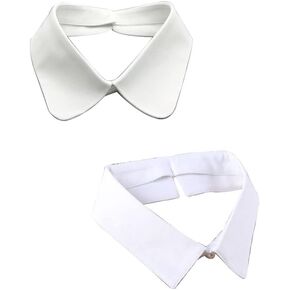 2 Pcs Detachable Blouse Collar False Lapel Choker Necklace for Women Girls