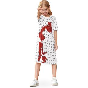 BesserBay Girls Halloween Crew Neck Hospital Bloody Dress 5-14 Years
