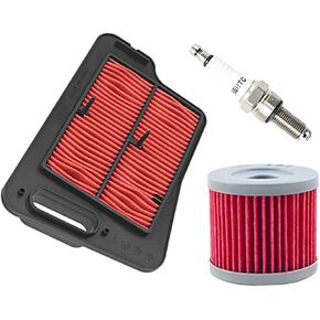 AHL Air Filter 13781-05H00-000 & Oil filter & Spark plug Compatible with SUZUKI AN400 BURGMAN 2007-2015