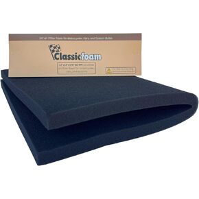 Air Filter Foam Sheet Material 12"x18"x5/8" - 60 PPI DIY Foam For Motorcycles, Dirt Bikes, Classic Cars, Go Karts