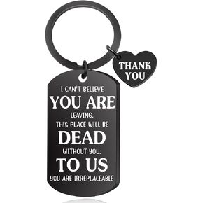 Coworker Leaving Gifts for Women Funny Farewell Goodbye Gifts for Men Co-workers Colleague Going Away Gift for New Job Thank You Gift for Boss Lady Employee You are Dead to Us Keychain