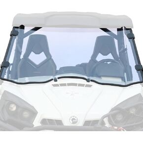 A & UTV PRO Front Full Windshield for 2011-2020 Can Am Commander 800/1000 / MAX Window Accessories, Clear Tough Windscreen, Hard Coated Polycarbonate Construction |250x Stronger Than Glass