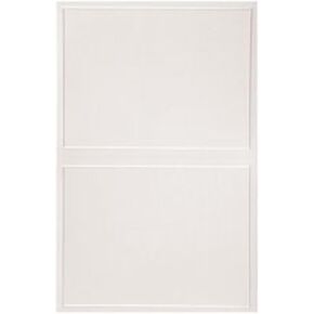 Gartner Studios Silver Foil Border All Purpose Cards, Includes Envelopes, White and Platinum, 4.25 by 5.5 Inches, 50 Count (60024)