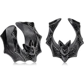 Oyaface 2PCS Saddle Stainless Steel Ear Tunnels Plugs Stretcher Gauges For Ear lobe Expander Piercing Body Jewelry for Men Women 0G-5/8'' 8-16MM