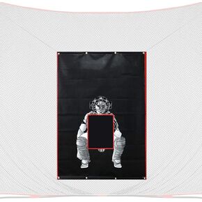 Batting Cage Backstop,Baseball Softball Vinyl Backstop,Heavy Duty Baseball Rubber Backstop for Batting Hitting Pitching