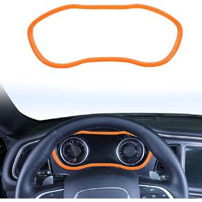 Voodonala for Challenger Dash Trim Dashboard Decoration Carbon Fiber Grain Accessories for Dodge Challenger 2015 up