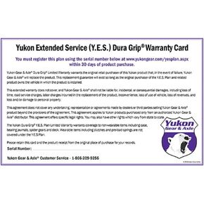 Yukon Extended Service plan for Dura Grip