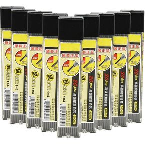 Maydahui 200 Pcs 2.0 mm 2B Replaceable Thick Pencils Refills Graphite Mechanical Pencil Refills 3.94 inch/10 cm Long Lasting 20 Pcs Per Tube Lead Core for Art Writing Drawing Sketching Shcool Office