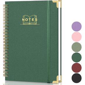 Gloween Lined Spiral Journal Notebook with 160 Pages, A5 College Ruled Journals for Writing with 100GSM Paper, Hardcover Notebooks for Women & Men Office School - Pink