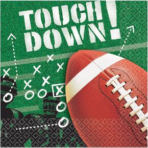 Tailgates & Touchdowns Multicolor Luncheon Napkins - 6.5" (Pack Of 125) - Premium Paper Napkins For Game Day Parties