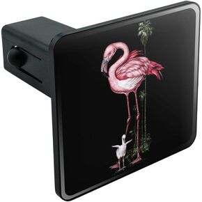 GRAPHICS & MORE Pink Flamingos Palm Tree Tow Trailer Hitch Cover Plug Insert 2"