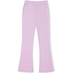 Girls Leggings Flared Stretch Pants for Toddler Girls Kids Solid Color Bell-Bottomed Trousers Clothes 2-8 Y