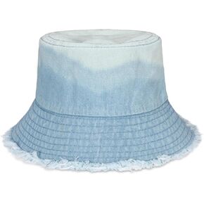 Denim Bucket Hat for Women Men Large Summer Cap for Beach Travel Fishing in Kuwait