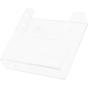 Wall Mounted Transparent File Rack Office File Manager and Pamphlets Stand Vertical File Folder Organizer Desk Pamphlets and Brochures Holder Magazine and Document Display Stand