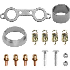 Exhaust Muffler Gasket Seal Spring Rebuild Kit Replacement for Polaris Ranger RZR 800 2008-2010 Replaces 3610047 7041687 7041804 5811511