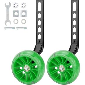 Bike Training Wheels, Pair of Heavy Duty Rear with Stabilizers Mounted Kit for Kids Boy Girls Bikes of Single Speed Bicycle with 12 14 16 18 20 Inch