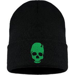 قبعة صغيرة مطرزة للرجال والنساء، قبعة شتوية قابلة للتمدد، قبعة هيكل عظمي مكبلة دافئة، قبعة جمجمة in Kuwait