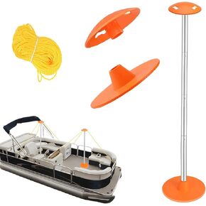 Tuszom Boat Cover Support Pole with Straps