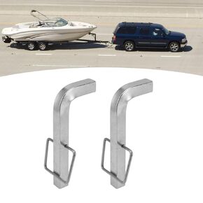 Topyond Weight Distribution Hitch L-Pins, 2 Pack Premium Snap L-Pins with Integrated Snap Clips, Heavy-Duty Zinc-Coated Steel, Minimize Hitch Noise, Suitable for Trailers